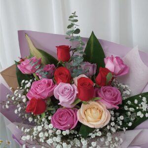 Red Rose Birthday Bouquet - Flower Delivery Dubai, UAE