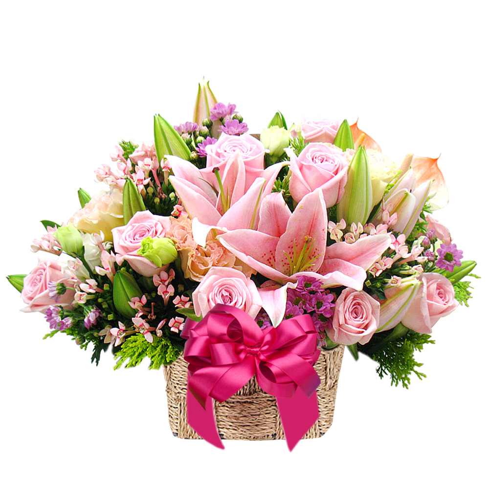 basket flower gift in Korea