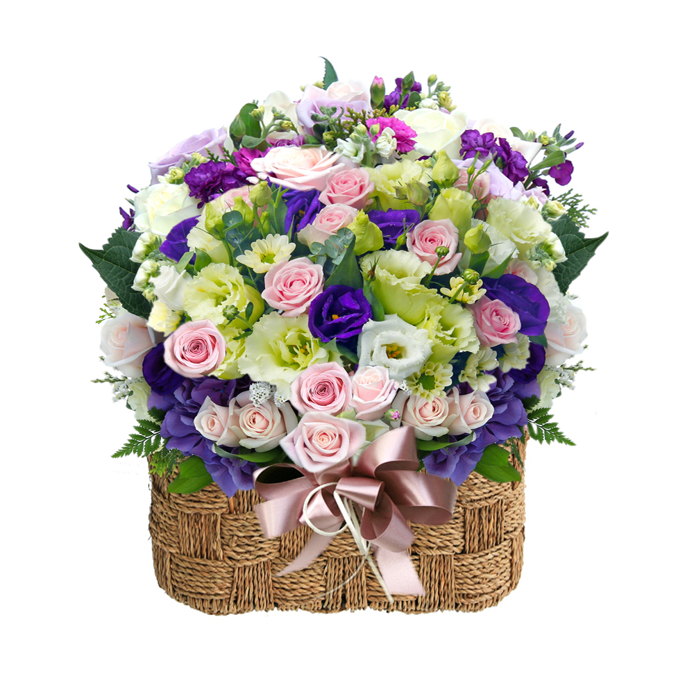 basket flower gift in Seoul Korea
