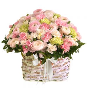 Seoul Korea flower basket gift delivery
