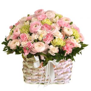 Seoul Korea flower basket gift delivery