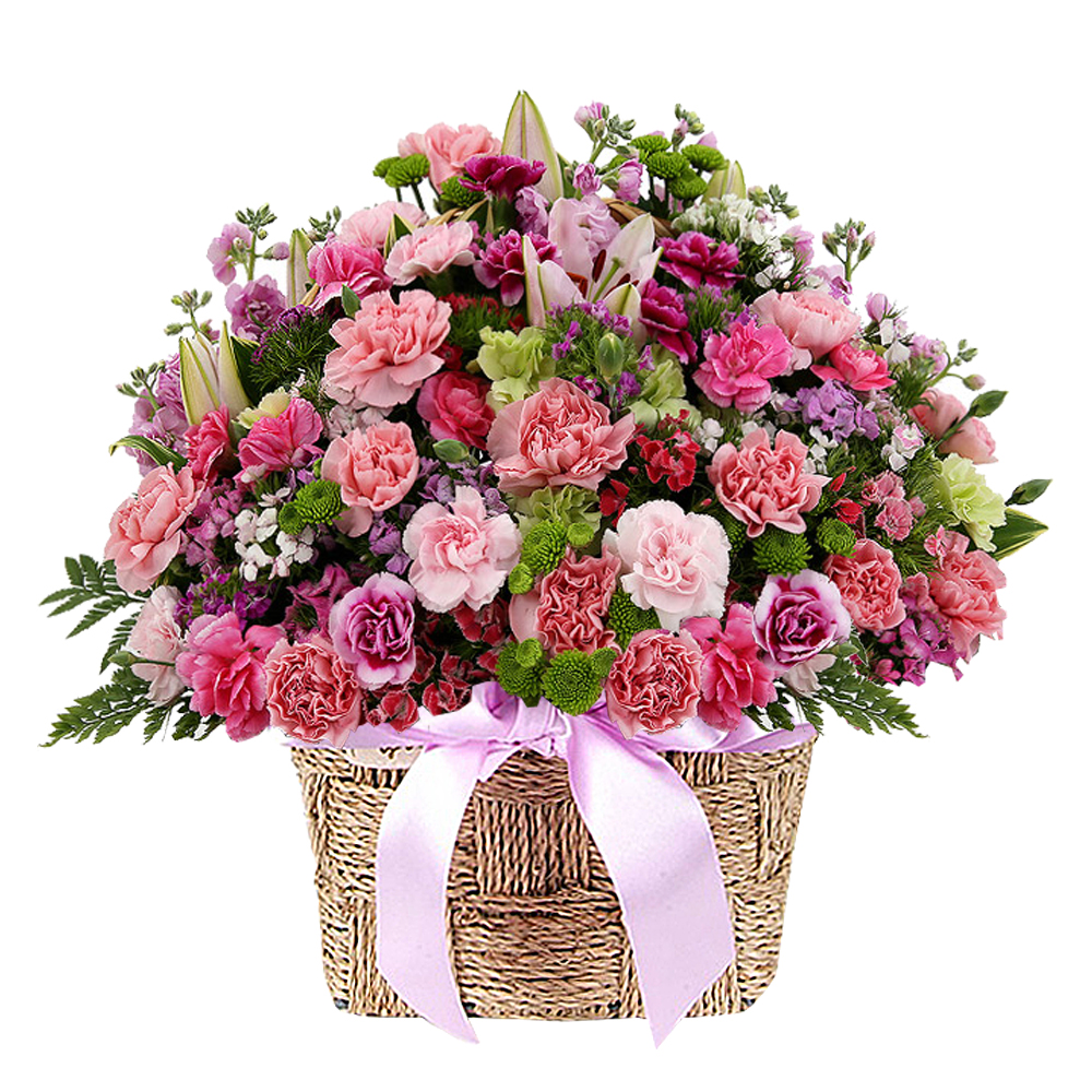 Seoul Korea flower basket gift