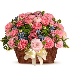 birthday basket flower gift in Korea