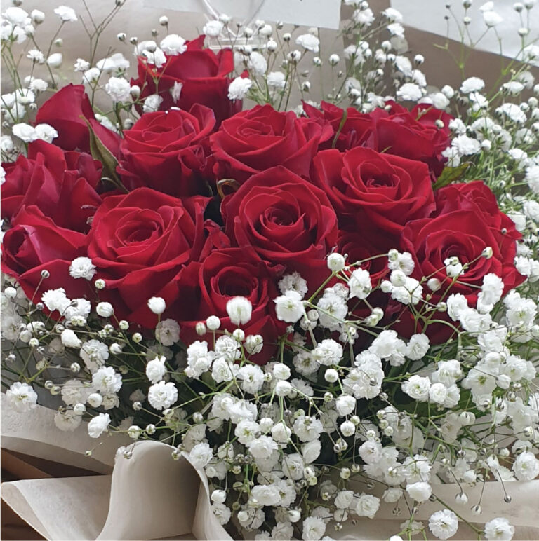 Flower delivery Korea ⋆ 한국 꽃 선물 ⋆ Bouquet 10 roses