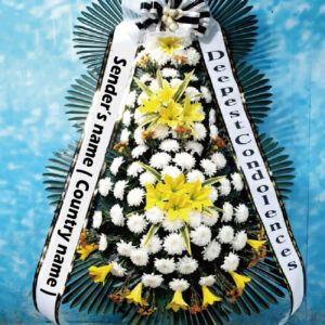 korean funeral flower, wreath, korea funeral flowers