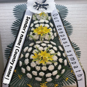 korean funeral flower, wreath, korea funeral flowers